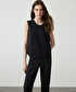 Asimetrik nervürlü bluz - IW6260006134001 - Siyah Bluz