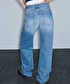 Wide leg jean pantolon - IW6260018015629 - İndigo Jean Pantolon