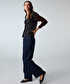 Kemerli barrel fit pantolon - IW6260018039015 - Lacivert Jean Pantolon