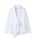 Bağlamalı poplin gömlek - IW6260025121002 - Beyaz GOMLEK