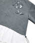 Çift parça görünüm cutout sweatshirt - IW6260091123126 - Gri Sweatshırt
