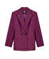 Vatkalı kruvaze blazer - IW6260106105008 - Mürdüm Blazer