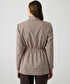 Ekose desen ayarlanabilir bel blazer - IW6260106107023 - Bej Blazer