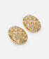 Strass taşlı metal küpe - IW6260068038265 - Altın Küpe