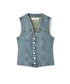 Denim yelek - IS1250007030629 - İndigo Yelek