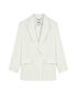 Triko şerit aplikeli blazer - IS1250106016018 - Ekru Blazer