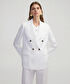 Vatkalı kruvaze ceket  - IS1250106026002 - Beyaz Blazer
