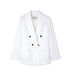 Vatkalı kruvaze ceket  - IS1250106026002 - Beyaz Blazer