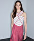 Colorblock halter yaka elbise - IS1260002290026 - Gülkurusu Elbise