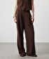 Wide leg fit cepli pantolon - IS1260003088074 - Kahverengi Pantolon