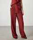Wide leg fit ütü izli pantolon - IS1260003093DE4 - Yanık Turuncu Pantolon