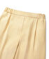 Çizgi jakarlı wide leg pantolon - IS1260003097984 - Pastel Sarı Pantolon