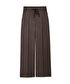 Belden bağlamalı wide leg pantolon - IS1260003099074 - Kahverengi Pantolon
