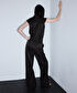 Belden bağlamalı wide leg pantolon - IS1260003099074 - Kahverengi Pantolon