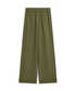Elastik bel wide leg fit pantolon - IS1260003111022 - Haki Pantolon