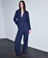 Kemerli wide leg pantolon - IS1260003114015 - Lacivert Pantolon
