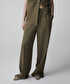 Wide leg fit belden bağlamalı pantolon - IS1260003130022 - Haki Pantolon