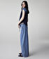 Kontrast bel jean pantolon - IS1260003136629 - İndigo Pantolon