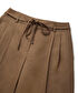 İnce kuşaklı wide leg pantolon - IS1260003138177 - Koyu Haki Pantolon