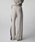 Ayarlanabilir bel colorblock pantolon - IS1260003154003 - Natürel Pantolon