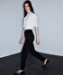 Lurex bel pantolon - IS1260003160001 - Siyah Pantolon