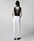 Metal aksesuarlı skinny fit pantolon - IS1260003166018 - Ekru Pantolon