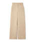 Keten içerikli wide leg pantolon - IS1260003192003 - Natürel Pantolon