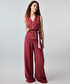 Keten içerikli wide leg pantolon - IS1260003192026 - Gülkurusu Pantolon