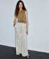 Püsküllü kuşaklı wide leg pantolon - IS1260003204030 - Taş Pantolon
