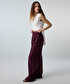 Kemerli wide leg keten pantolon - IS1260003215008 - Mürdüm Pantolon