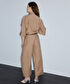 Kemerli barrel fit pantolon - IS1260003229003 - Natürel Pantolon