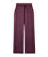 Parlak dokulu wide leg pantolon - IS1260003245008 - Mürdüm Pantolon
