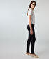Lurex bel skinny fit pantolon - IS1260003250001 - Siyah Pantolon
