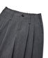 Raw edge wide leg pantolon - IS1260003274005 - Gri Pantolon