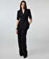 Cepli wide leg pantolon - IS1260003275001 - Siyah Pantolon