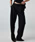 Cepli wide leg pantolon - IS1260003275001 - Siyah Pantolon