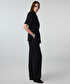 Cepli wide leg pantolon - IS1260003275001 - Siyah Pantolon