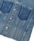 Raw edge denim ceket - IS1260005052CC2 - Açık İndigo Ceket