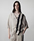 Ayarlanabilir büzgülü colorblock bluz - IS1260006084003 - Natürel Bluz