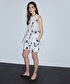 Floral nakışlı volanlı bluz - IS1260006096002 - Beyaz Bluz