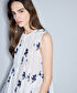 Floral nakışlı volanlı bluz - IS1260006096002 - Beyaz Bluz