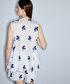 Floral nakışlı volanlı bluz - IS1260006096002 - Beyaz Bluz