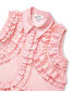 Fırfır şeritli bluz - IS1260006109019 - Somon Bluz