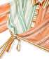 Çizgili colorblock bluz - IS1260006110019 - Somon Bluz