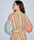 Çizgili colorblock bluz - IS1260006110019 - Somon Bluz