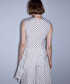 Puantiye desen asimetrik bluz - IS1260006305018 - Ekru Bluz