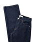 Kontrast dikişli straight jean pantolon - IS1260018013015 - Lacivert Jean Pantolon