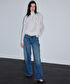Wide leg jean pantolon - IS1260018014629 - İndigo Jean Pantolon