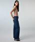 Wide leg fit jean pantolon - IS1260018023AC7 - Koyu İndigo Jean Pantolon
