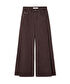 Zincirli wide leg jean pantolon - IS1260018043074 - Kahverengi Jean Pantolon